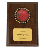 Basketball Holographic Decal Plaque