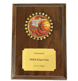 Basketball Holographic Plaque