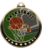 Basketball Insert Medal