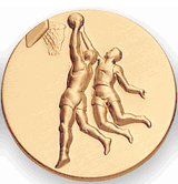 Basketball Male Litho Medal Insert