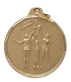 Basketball Medal, Female (1 1/4")