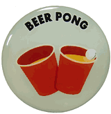 Beer Pong Epoxy Decal (2")