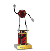 Bendable Basketball Award with Column