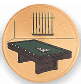 Billiards Litho Medal Insert