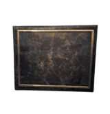 Black Marble Certificate Plaque - Gold Frame