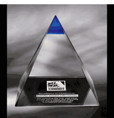 Blue Majestic Crystal Award