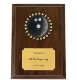 Bowling Holographic Plaque