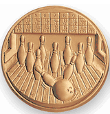 Bowling "Strike" (507397) Medal Litho Medal Insert