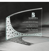 Breeze Bent Glass Award Crystal