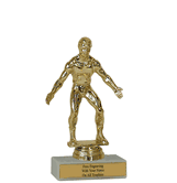 Budget Award Trophy with Wrestling Figure