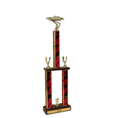 Camaro Two Tier Championship Trophy with Wood Base