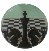 Chess Epoxy Decal (2")