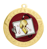 Epoxy Dome Insert Gold Frame Medal: Coach