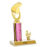 Coach / Whistle Trophy With Place Trim (1st, 2nd, or 3rd)