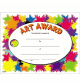 Colorful Art Award Certificates