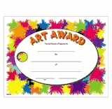 Colorful Art Award Certificates