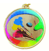 Colorful Artist's Award Medal