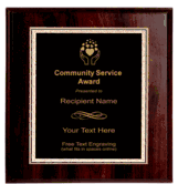 Community Service Plaque