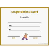 Congratulations Free Template