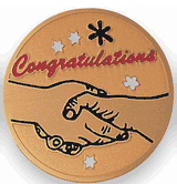 Congratulations Medal Insert (Etched)