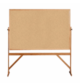 Cork Bulletin Board with Wood Frame, 4'H x 6'W