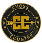 Cross Country Lapel Pin