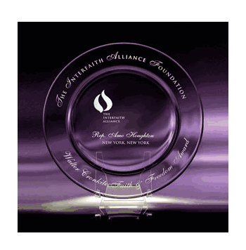 Crystal Accolade Plate Awards (2 Sizes) - Click to enlarge