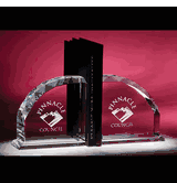 Crystal Radii Bookends