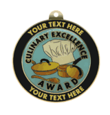 Culinary Insert Medal with Personalized Rim