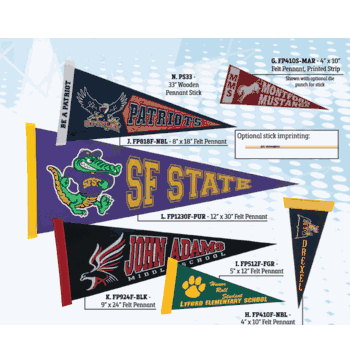 Custom Pennants, Banners & Flags - Click to enlarge