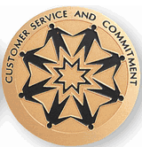 Customer Service Medal Insert (Etched)