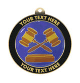 Debate Insert Medal with Personalized Rim