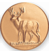 Deer Litho Medal Insert