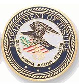 Department Of Justice Medal Insert (Etched)