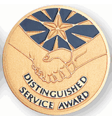 Distinguished Service Award Medal Insert (Etched)