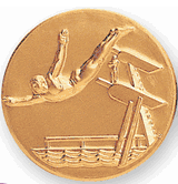 Diving (Male) Litho Medal Insert