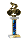 Double Platform Bicycle Figure Trophies (3 sizes)