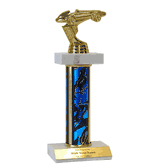 Double Platform Trophies in 3 Sizes - Pinewood Derby