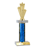 Double Platform Trophies with Star Design (3 Sizes)