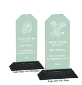 Eagle Acrylic Award with Weighted Black Base