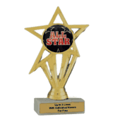 Economy Participation Insert Trophy - All Star