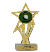 Economy Participation Insert Trophy - Golf