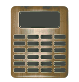 Elliptical Walnut Name Plaque (24 Nameplates)