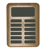 Elliptical Walnut Nameplate Plaque (12 Plates)