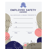 Employee Safety Award