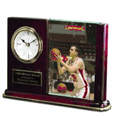 Engraved Clock & Photo Holder