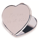 Engraved Heart Mirror