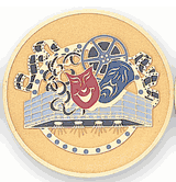 Etched Drama Medal Insert