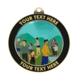 Family Reunion Insert Medal with Personalized Rim