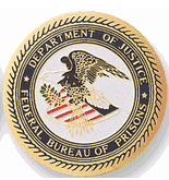 Federal Bureau Of Prisons Medal Insert (Etched)